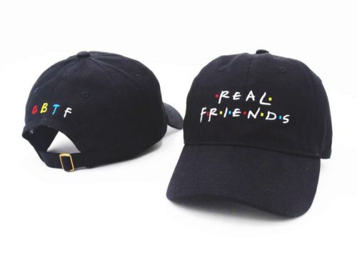 Real Friend Hat Black